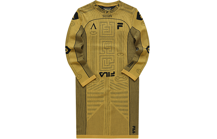 

Футболка с длинными рукавами ARIES Collaboration Collection для женщин FILA FUSION, песчано-золотистый