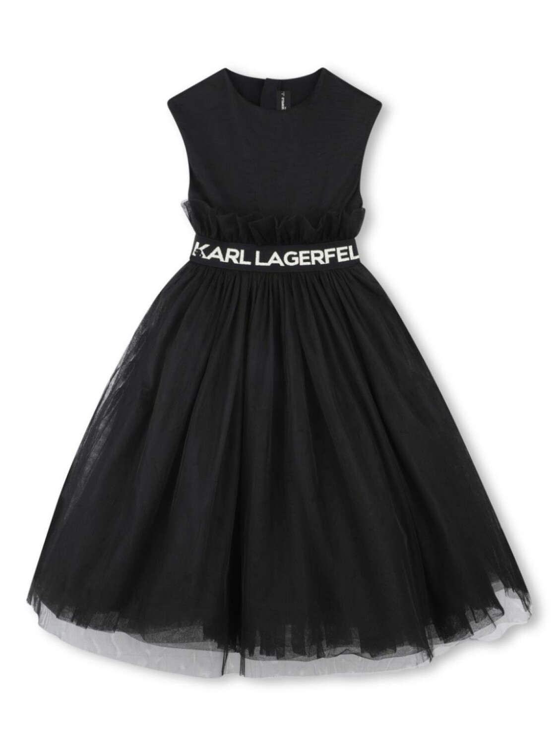 

Платье с логотипом Karl Lagerfeld Kids, черный