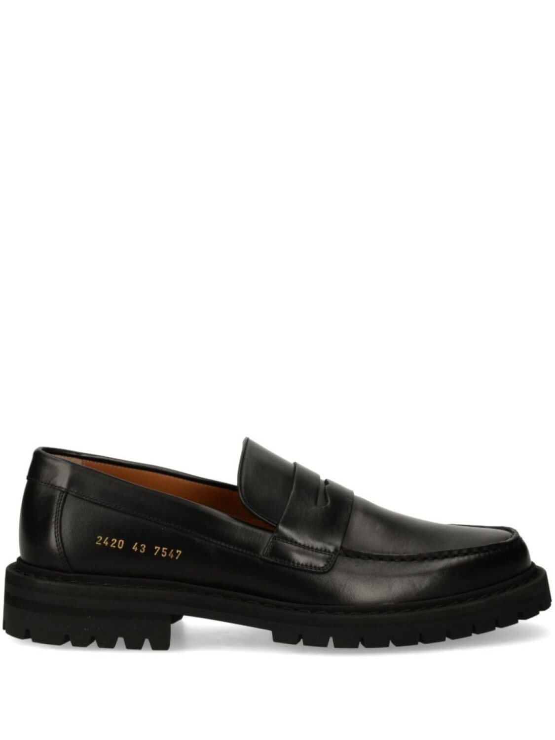 Общие проекты Координаты-принт мокасины Common Projects, черный