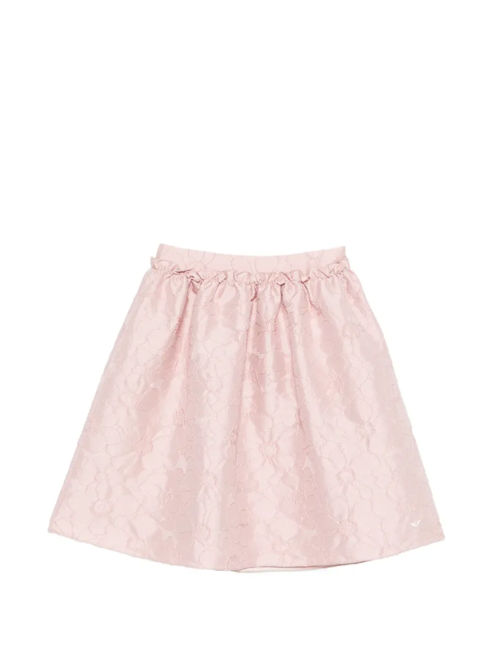 Юбка с цветочным узором Emporio Armani Kids, розовый