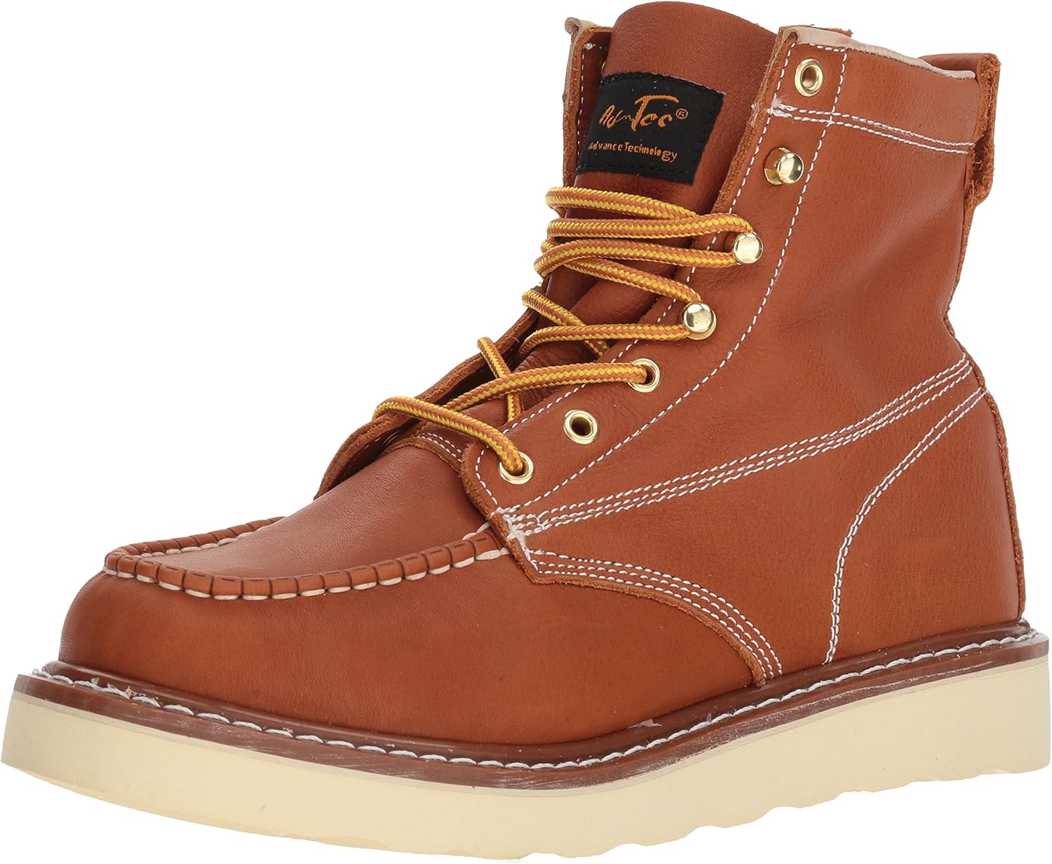 

Мужские рабочие ботинки Ad Tec 6" без грязи, легкие, для фермеров - прочные с высоким мысом, дышащая подкладка из свиной кожи, коричневый