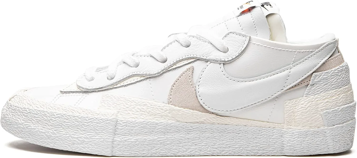 Sacai Blazer Low by Nike - Magma Orange / White, белый — фото 2