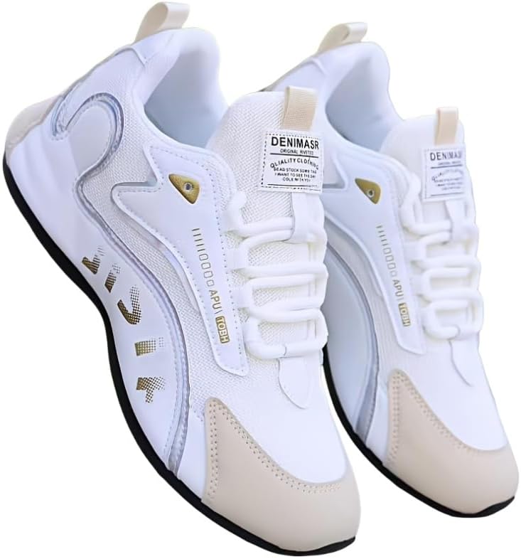 

Мужские стильные кроссовки Мужская спортивная обувь - легкие, удобные - вентилируемые кроссовки для активного отдыха целый день Minlaidian, белый