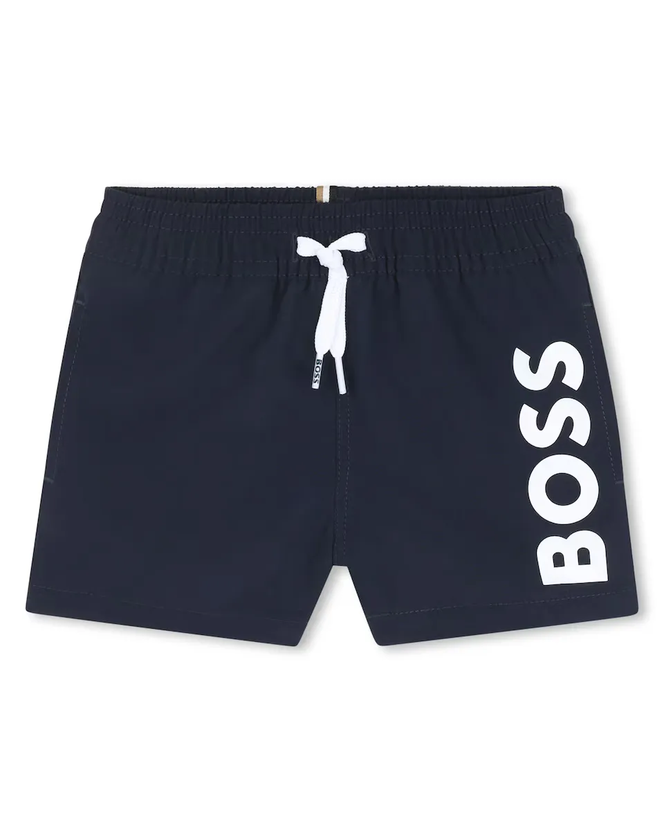 

Купальник для мальчика с логотипом BOSS Kidswear, тёмно-синий
