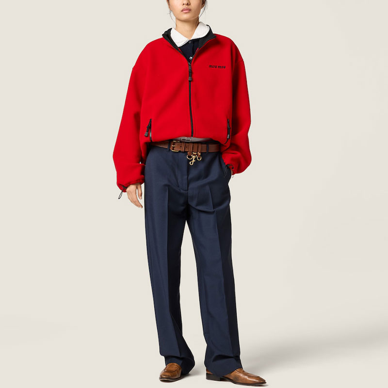Куртка MIU MIU SS26, красный — фото 2