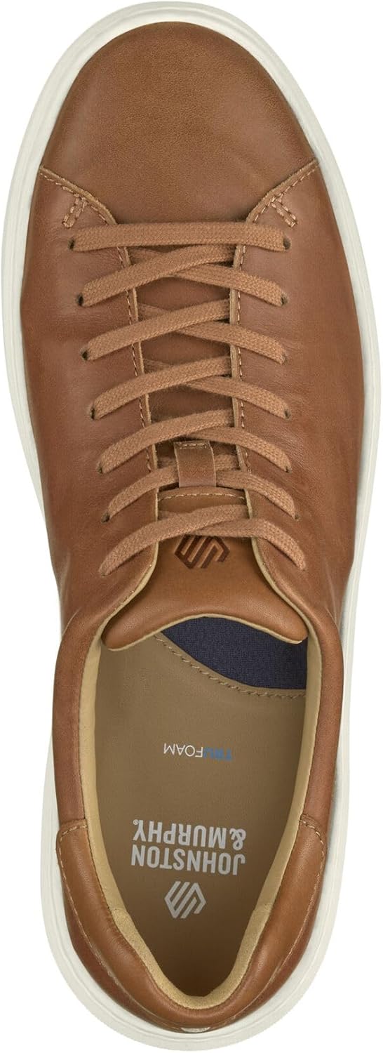 Мужские кроссовки Johnston Murphy Anders с шнуровкой на всю длину Johnston & Murphy, Tan Full Grain — фото 2