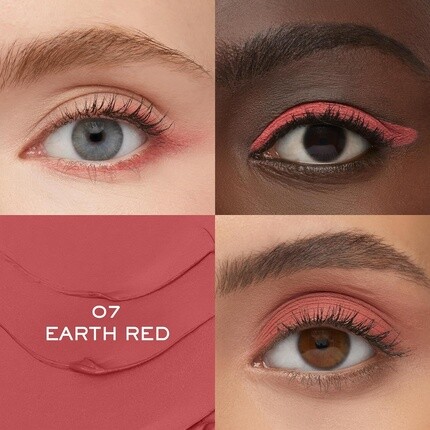 Lancôme Idôle Tint Long Wear жидкие тени для век и подводка для глаз с мерцающим и матовым финишем 07 Earth Red Light Berry Matte — фото 3