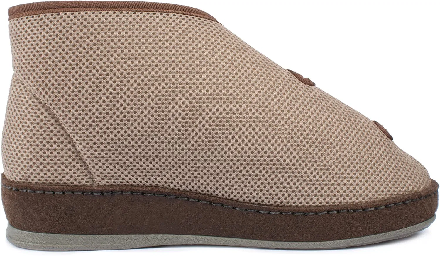 Тапочки Aerosoft Velcro 6062-4P, женские и мужские, широкие, GH, нескользящие, Taupe — фото 3