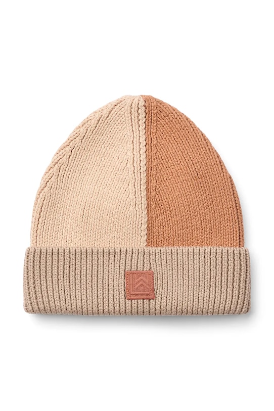 

Детская хлопковая шапочка Ezra Beanie Liewood, оранжевый