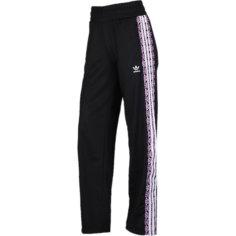 

Вязаные спортивные штаны женские черный/волшебный ягодный красный Adidas Originals