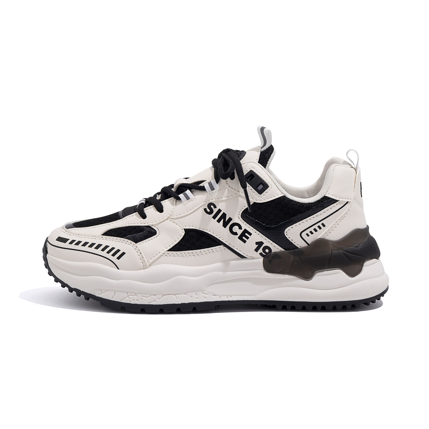 

Кроссовки HUANQIU Chunky Sneakers Men Low-top Beige/Black, бежевый/черный