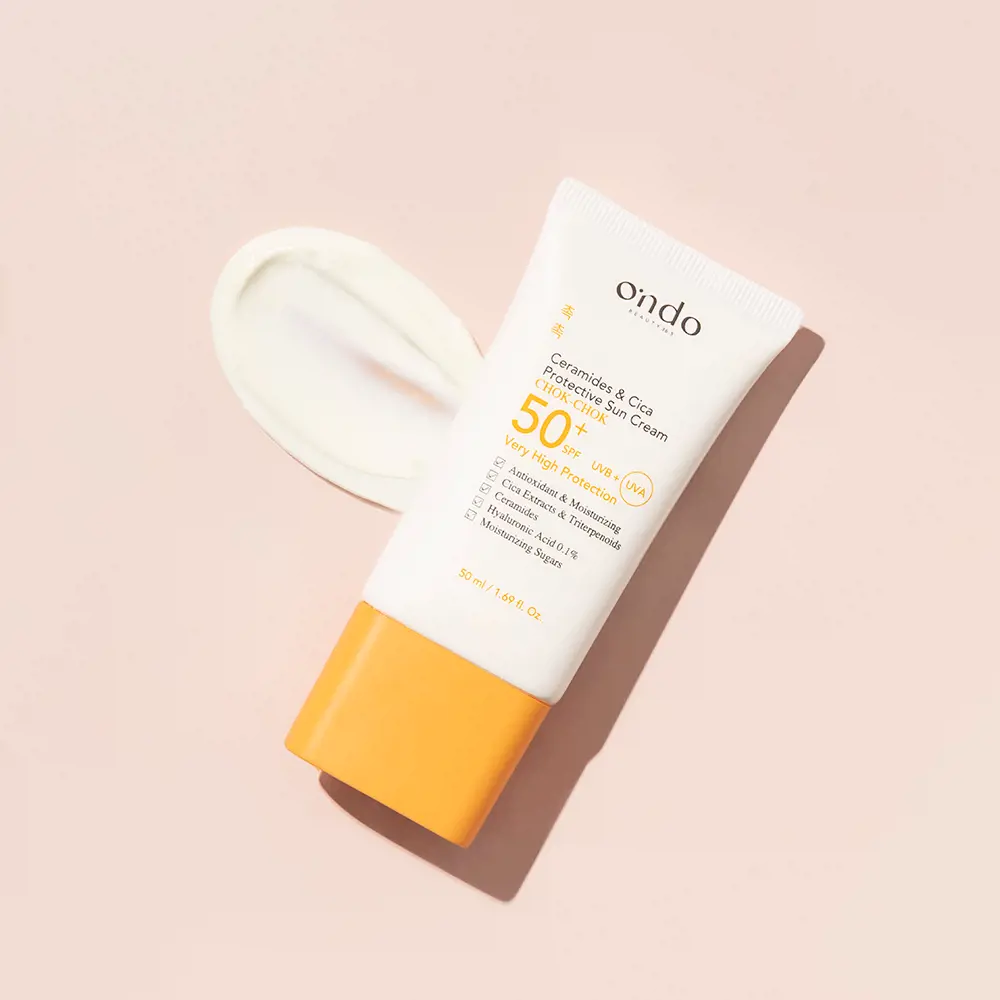 Солнцезащитный крем Ceramide & cica protective sun cream Ondo Beauty 36.5, 50 мл. — фото 2