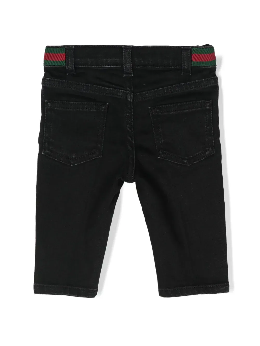 Джинсы Web-Detail Gucci Kids, черный — фото 2