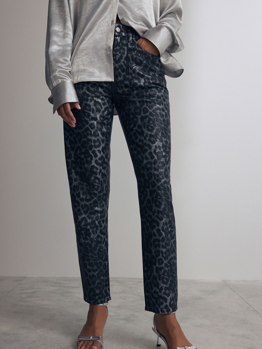 Джинсы Next Regular Jeans, цвет grey denim/black — фото 2
