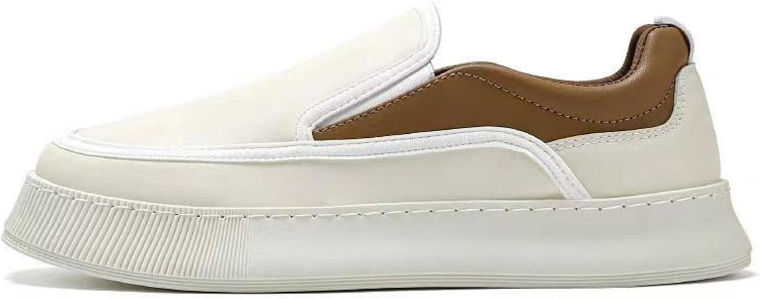 

Мужские слипоны-лоферы, Черные, коричневые, белые кожаные повседневные туфли, Удобные, легко надеваемые, Минималистичные туфли для работы, офиса и прогулок Kelibasi