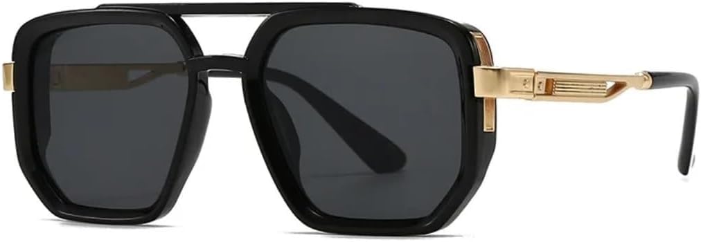 

Солнцезащитные очки для мужчин и женщин - защита UV400 - двойная перемычка, большая оправа, градиентные линзы, для занятий спортом на открытом воздухе и вождения LXLHWN, Tyj539-5