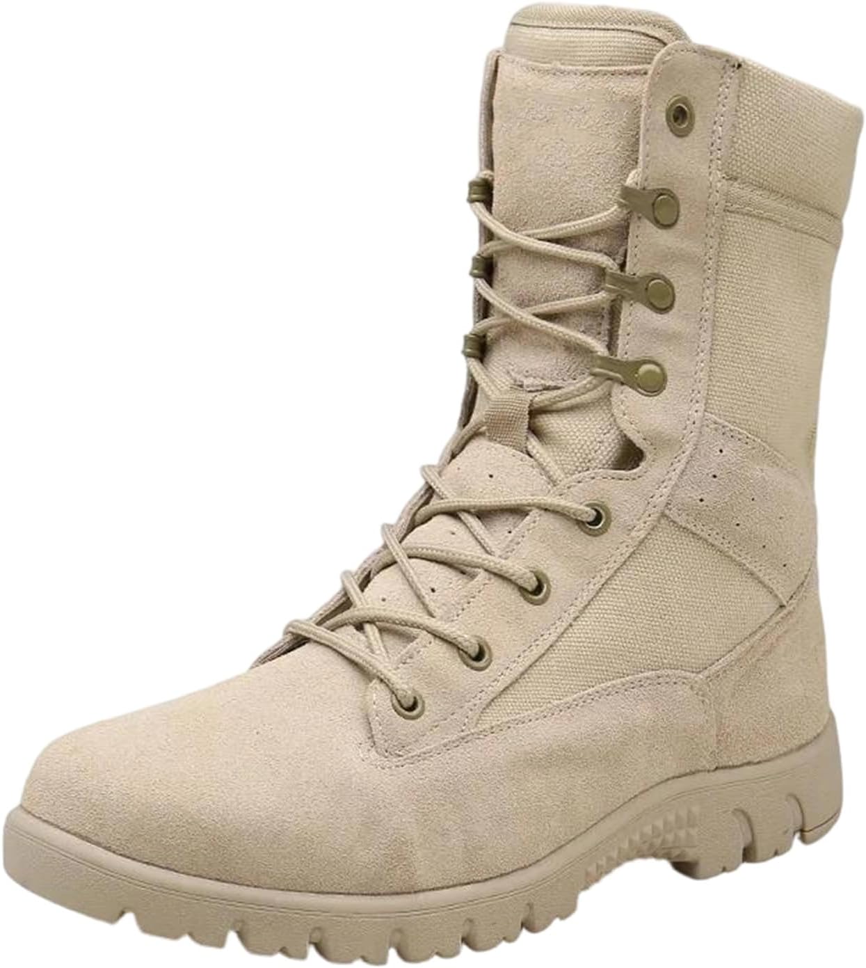 

Мужские тренировочные ботинки Alloaone из натуральной кожи, высокие, дышащие, для работы и походов, удобные с поддержкой, Sand Color