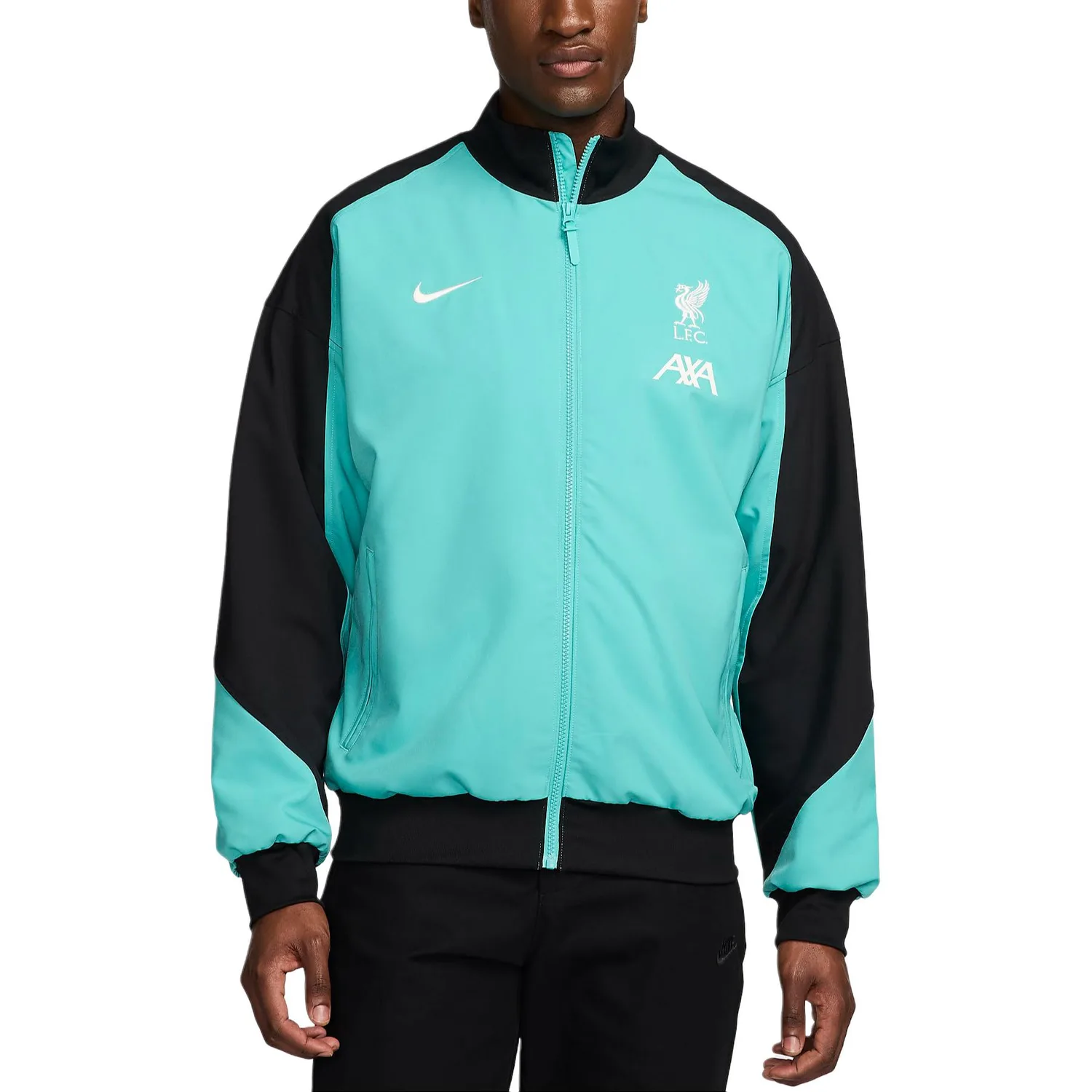 Куртка Liverpool Fc Strike мужская Dri-FIT Nike, Washed Blue Green/Black/Canvas