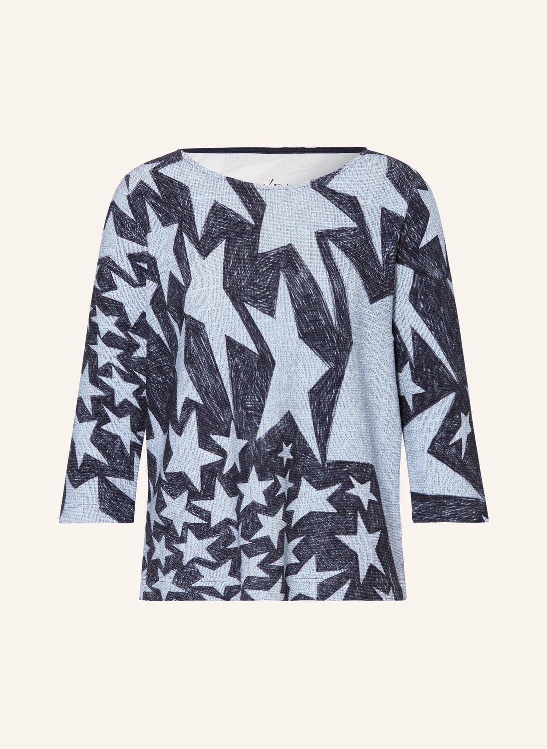 

Рубашка с рукавами 3/4 ZAÍDA, цвет HELLBLAU/DUNKELBLAU