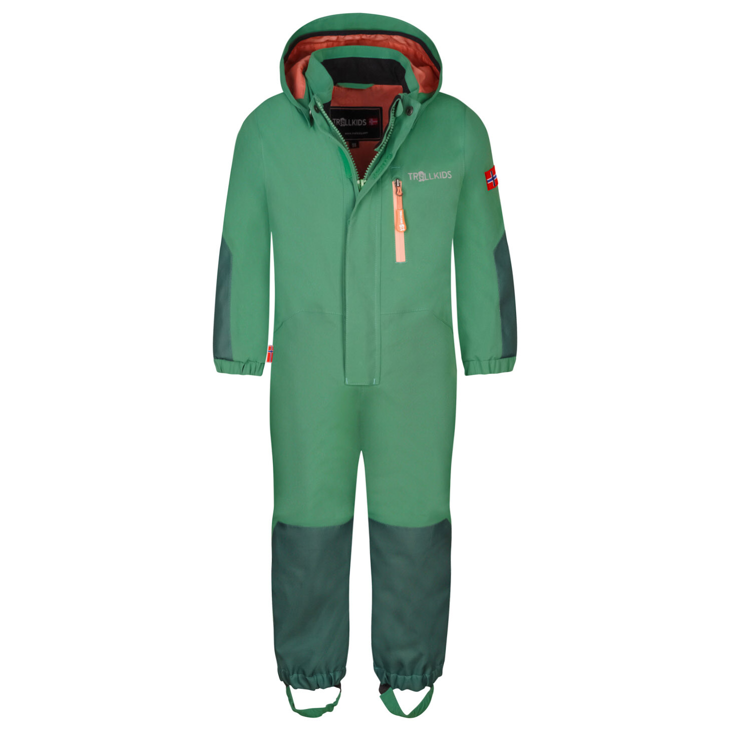 

Комбинезон Trollkids Bergen Overall, цвет Leaf Green/Dahlia