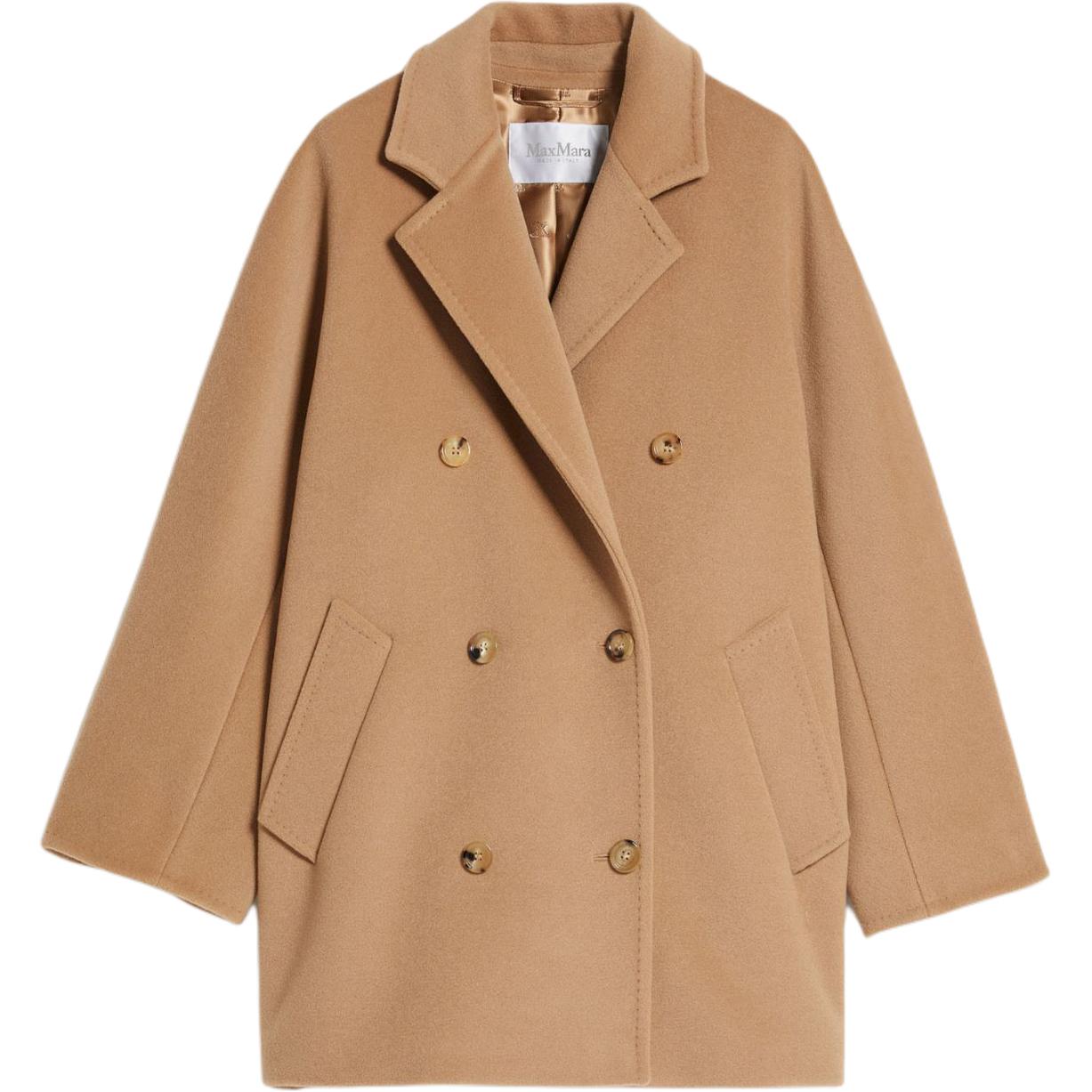 

Max Mara 101801 Icon Short Coat MaxMara, Camel, Бежевый, Max Mara 101801 Icon Short Coat MaxMara, Camel