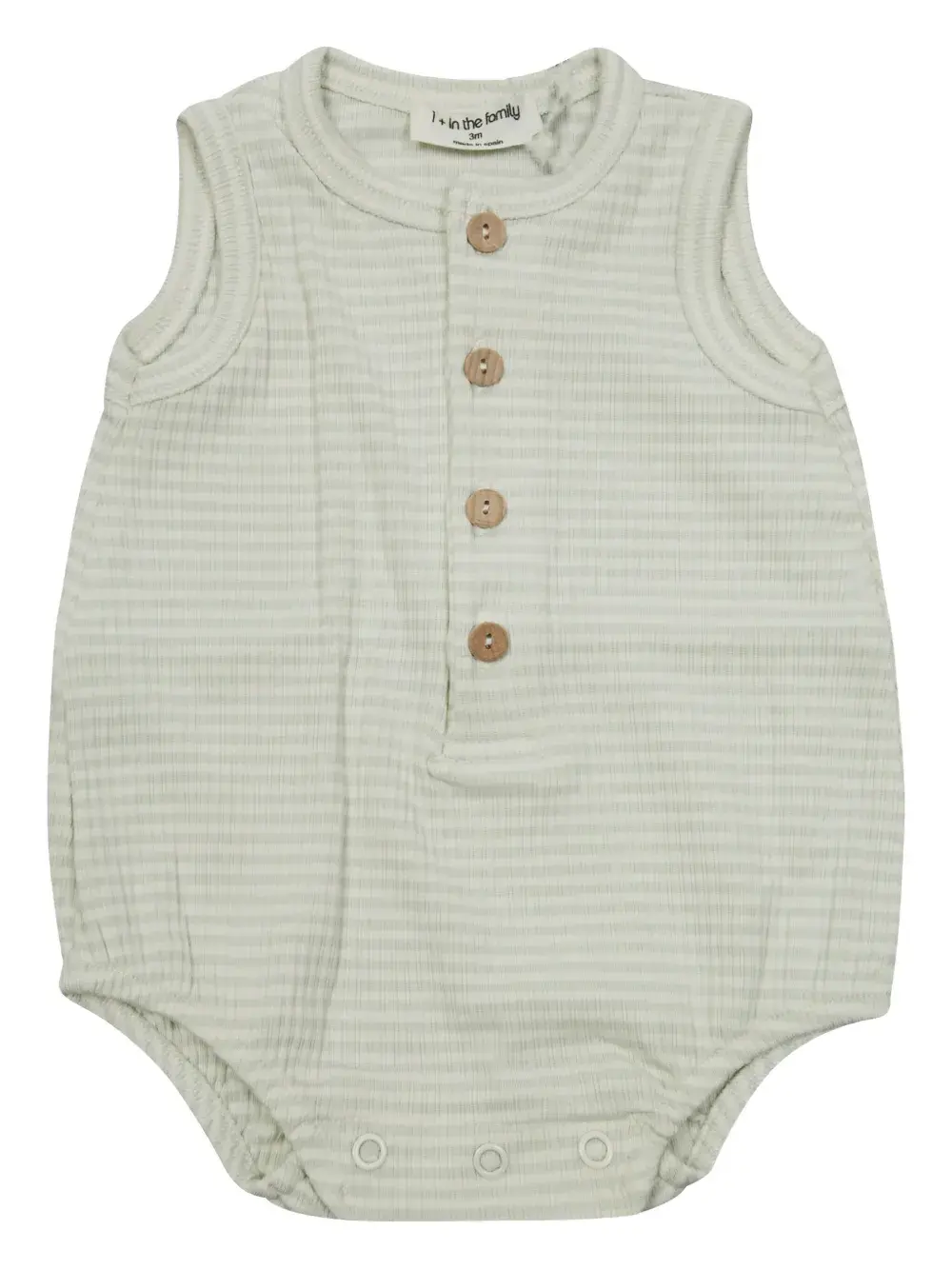 

Боди в полоску на пуговицах 1 + In The Family, бежевый