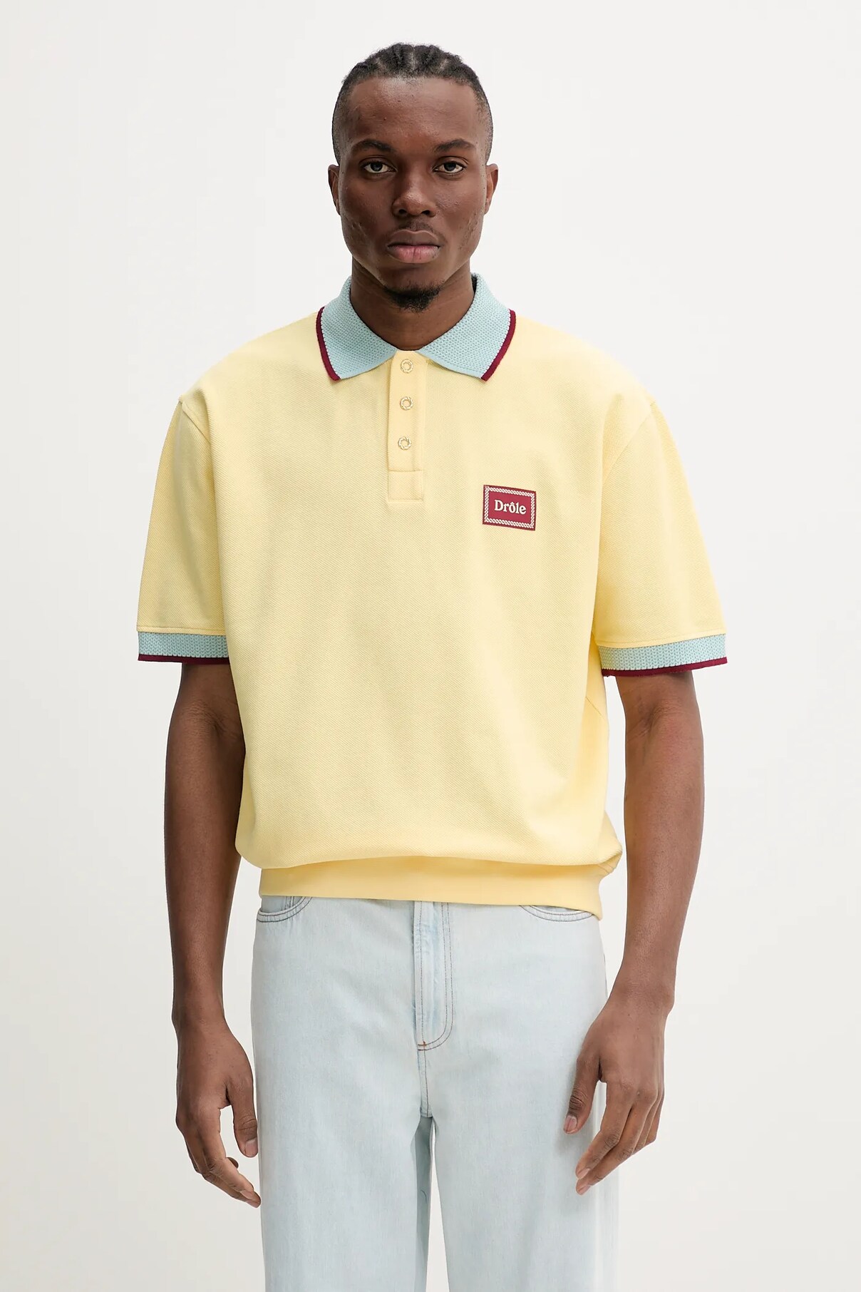 

Хлопковое поло Le Polo Pique Drôle De Monsieur, желтый