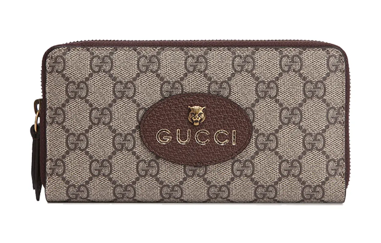 

GUCCI Неовинтажная холщовая сумка с кожаными вставками унисекс