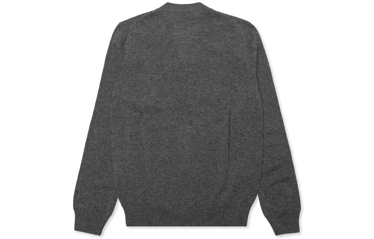 Кардиган COMME des GARCONS PLAY Cardigan White Heart 'Dark Grey' AZ-N062-051-3, серый — фото 2