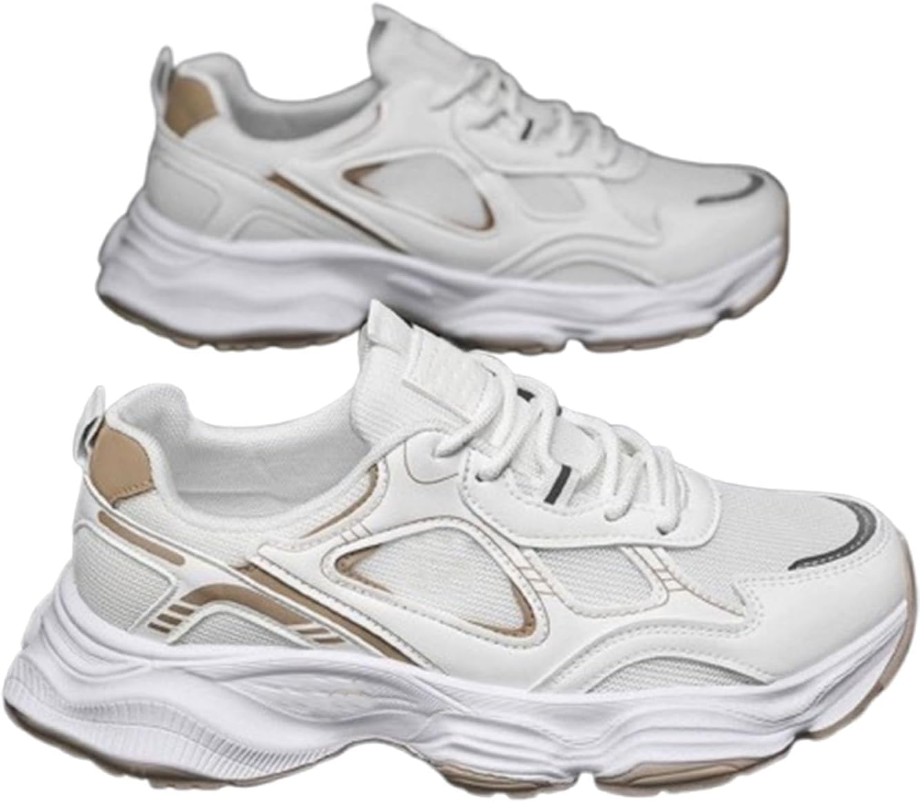 

Мужские кроссовки для бега, мужские кеды с амортизационной поддержкой, мужские теннисные кроссовки для ходьбы и спортивного повседневного ношения Generic, белый