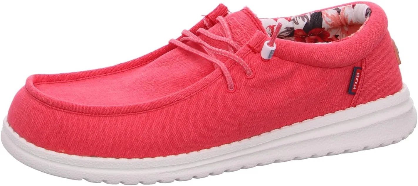Туфли Fusion Jack Washed Canvas Red