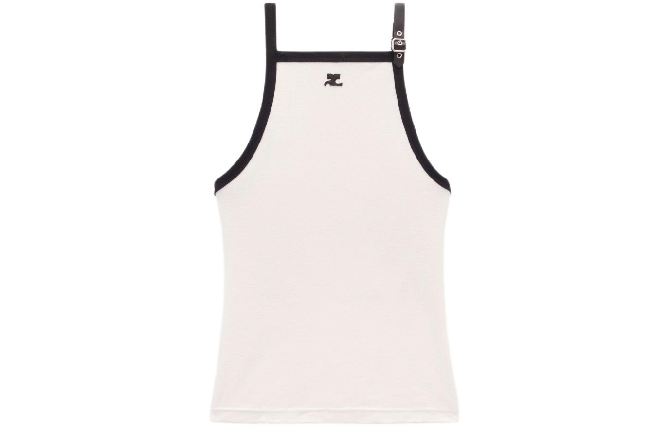 

Майка с пряжкой Courrèges и контрастными деталями COURREGES, Lime Stone