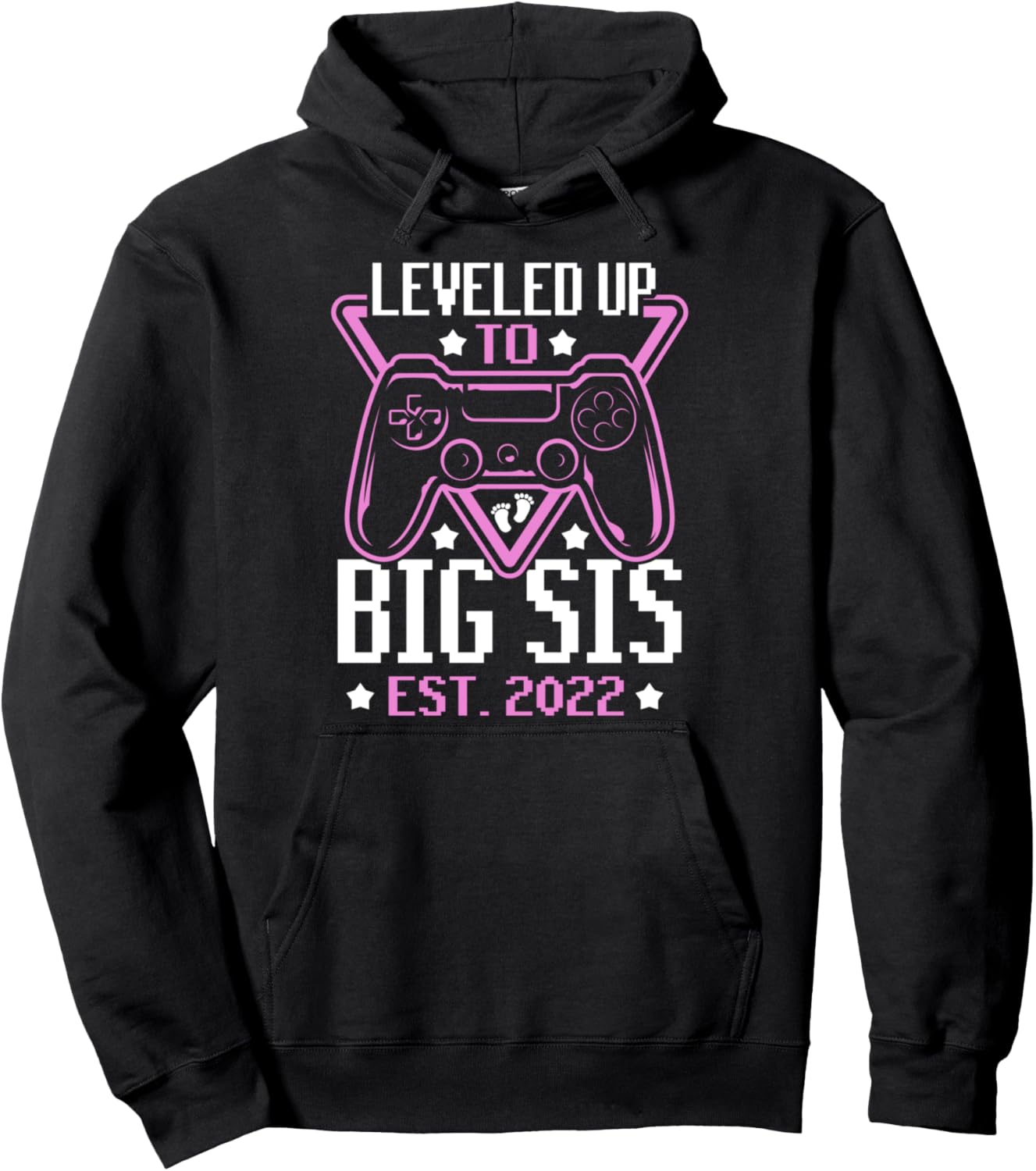 

Толстовка с надписью «Leveled Up To Big Sis Est. 2022 Family Sister Brothers Game Hoodie», черная Sister Gift Idea For Family Siblings Sibling Love, Черный, Толстовка с надписью «Leveled Up To Big Sis Est. 2022 Family Sister Brothers Game Hoodie», черная 