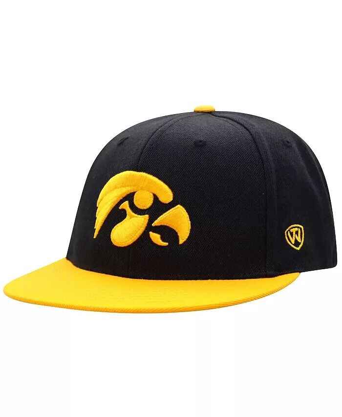 

Мужская двухцветная приталенная шляпа черного и золотого цвета Iowa Hawkeyes Team Color Top Of The World