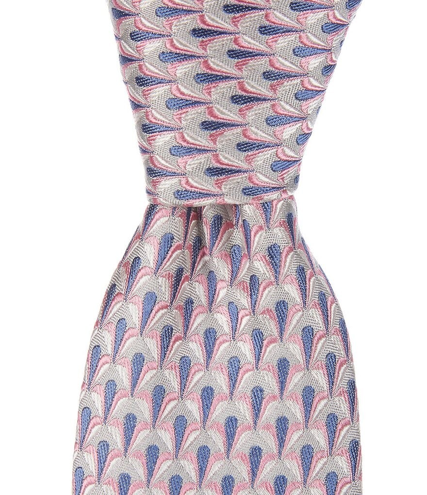 

Ted Baker London Desmond Neat Pattern 3 1/4 Шелковый галстук, серый