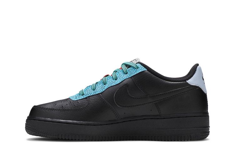Кроссовки Nike Air Force 1 LV8 4 GS 'Black Obsidian Mist', черный — фото 4