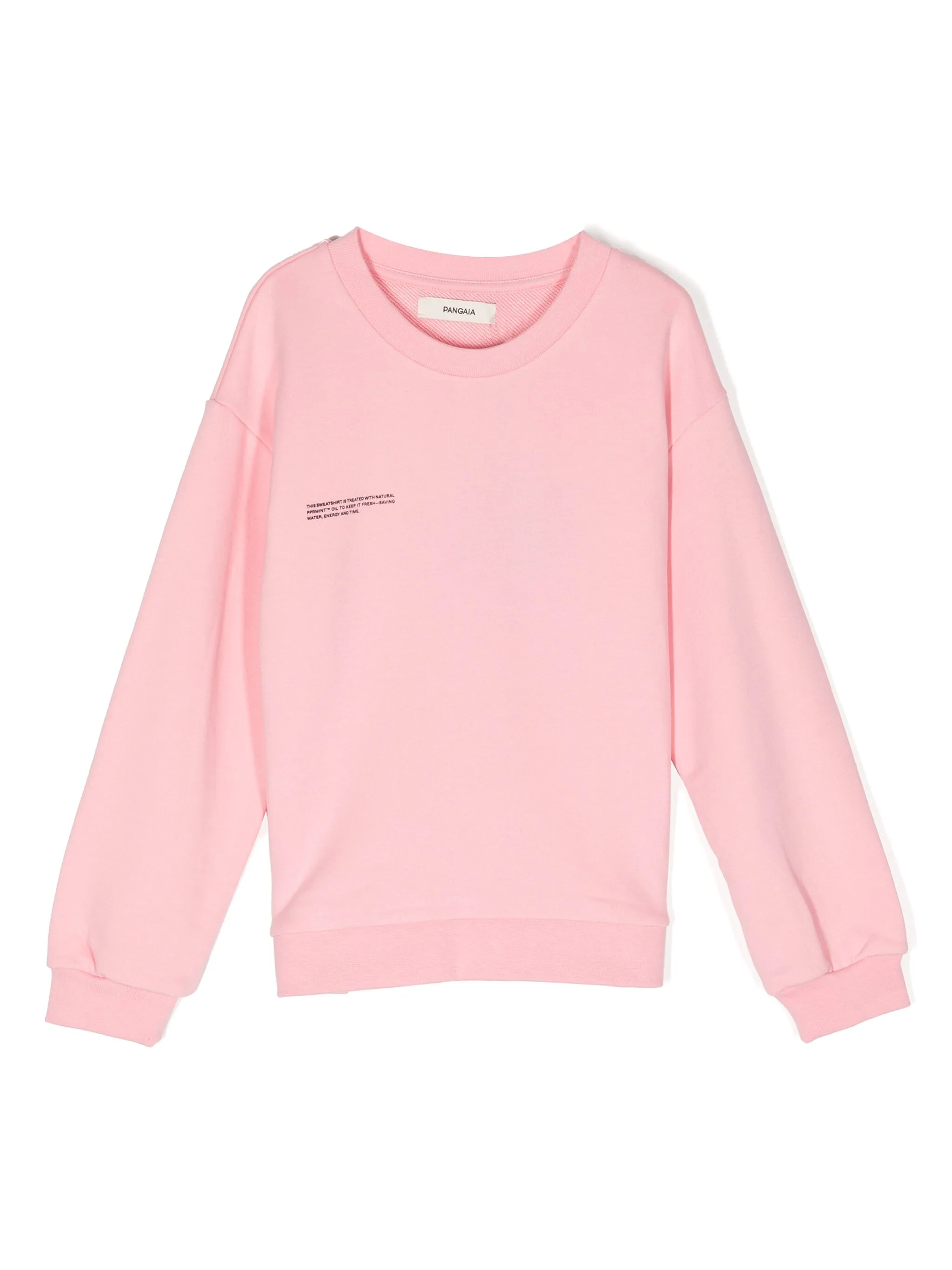

Толстовка с текстовым принтом Pangaia Kids, розовый