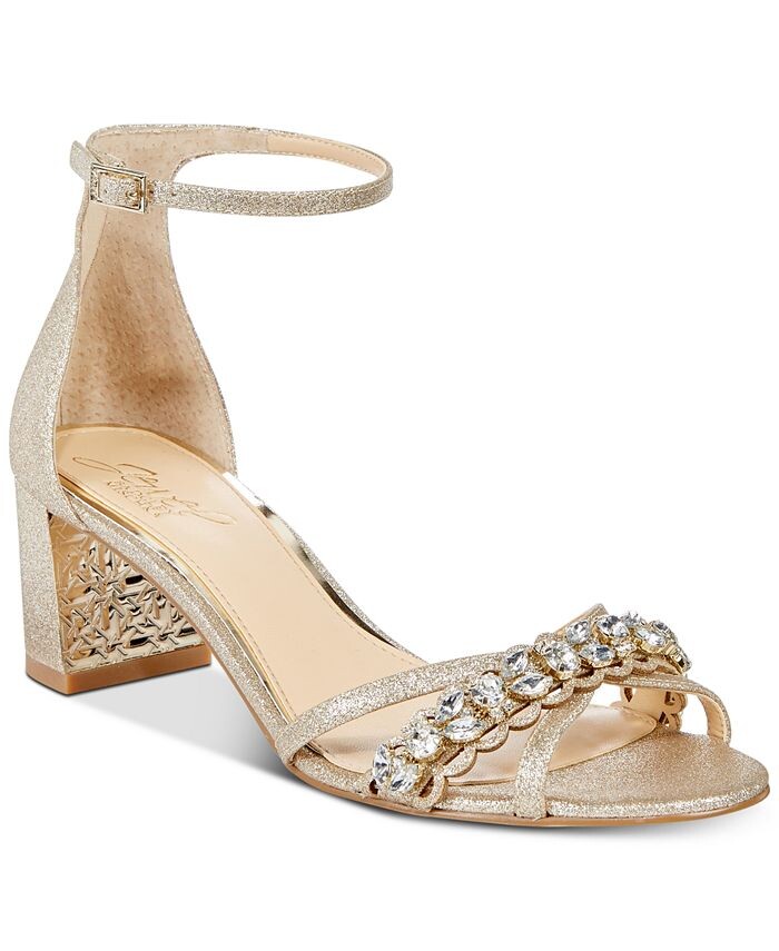 

Женские вечерние сандалии Giona Jewel Badgley Mischka, белый