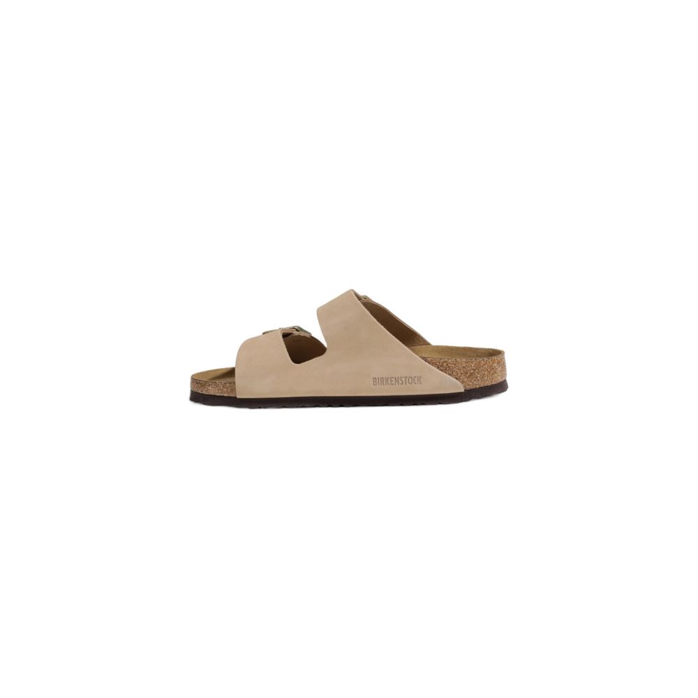 Сандалии из бежевой нубуковой кожи Birkenstock, бежевый — фото 3