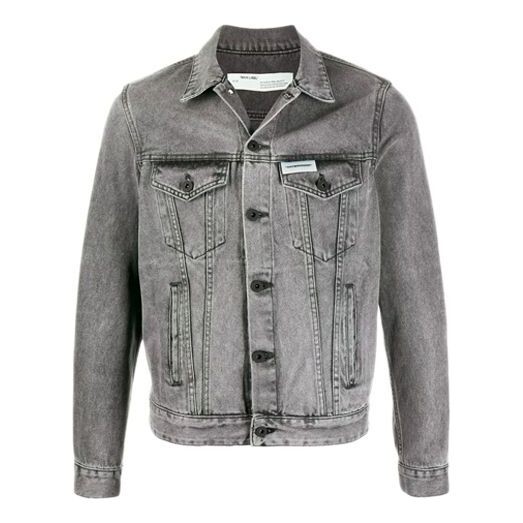 

Куртка men's arrow denim jacket gray Off-White, серый