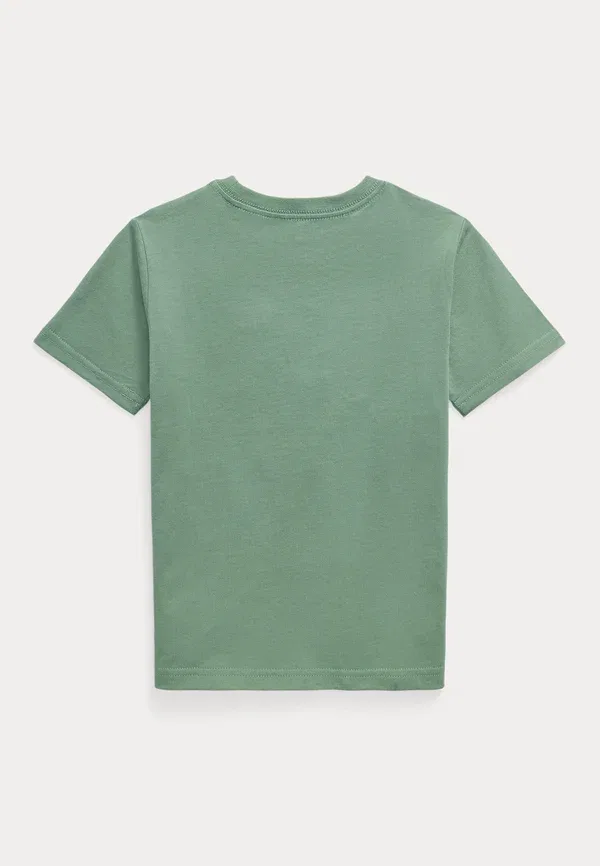 Футболка Polo Ralph Lauren Cotton Jersey Pocket Tee 2 6y Basic T-Shirt, цвет хаки — фото 2