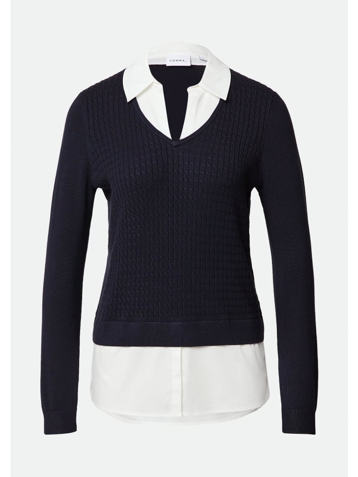 

Вязаный свитер в цвете 5976_navy comma