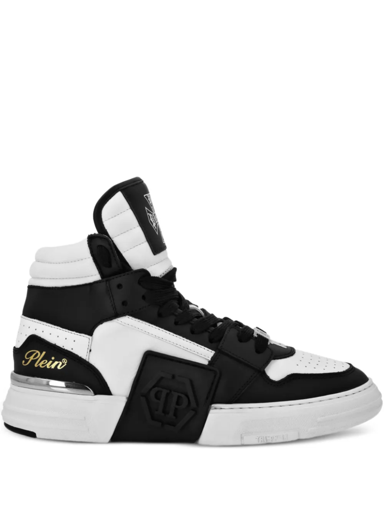 

Philipp Plein высокие кроссовки со вставками, черный