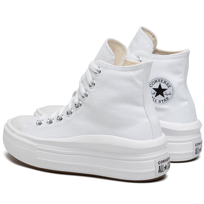 Кеды Converse Ctas Move Hi 568498C White/Natural Ivory/Black, белый — фото 3