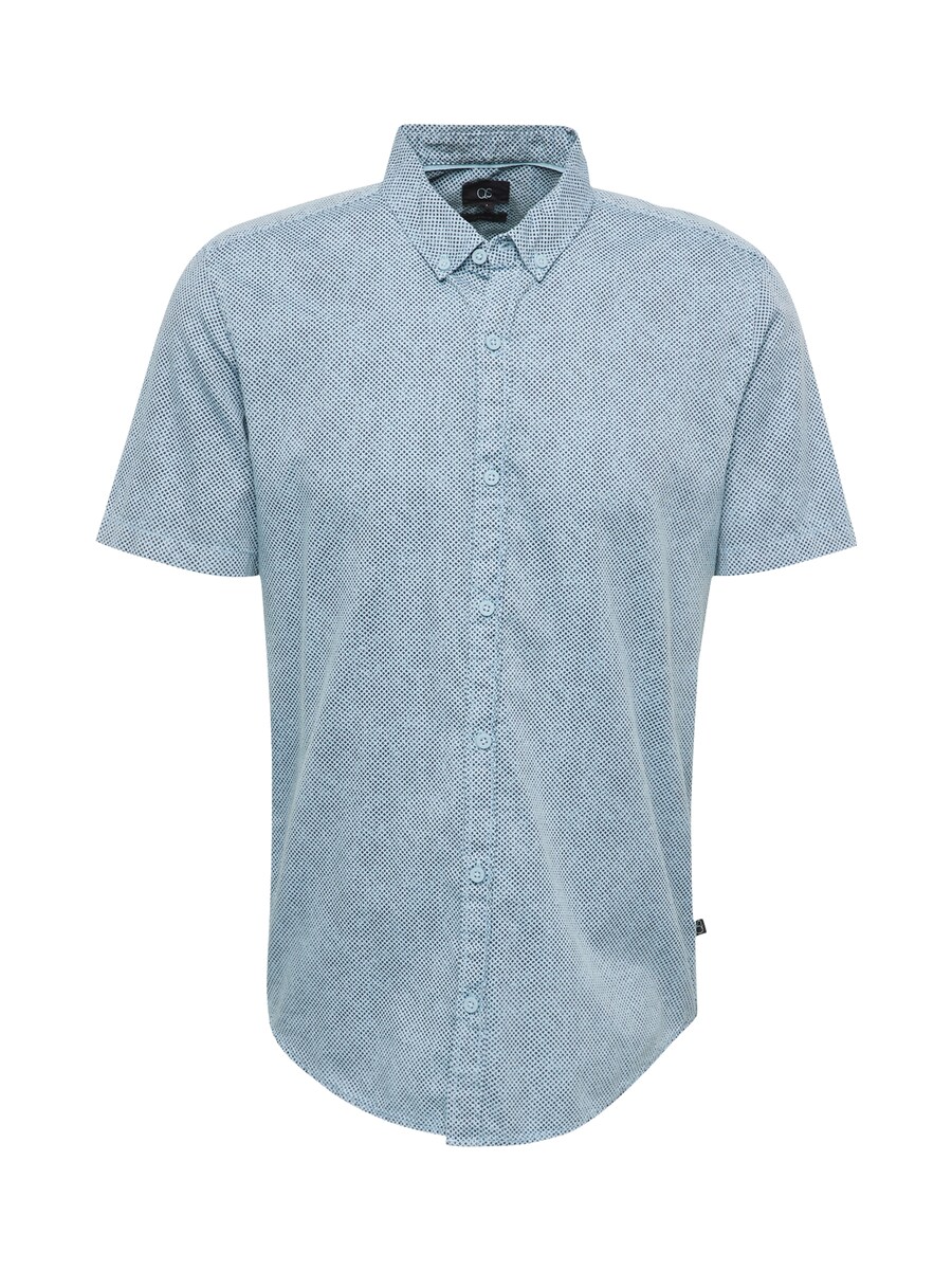 

Рубашка на пуговицах классического кроя QS, цвет Navy/Smoke blue