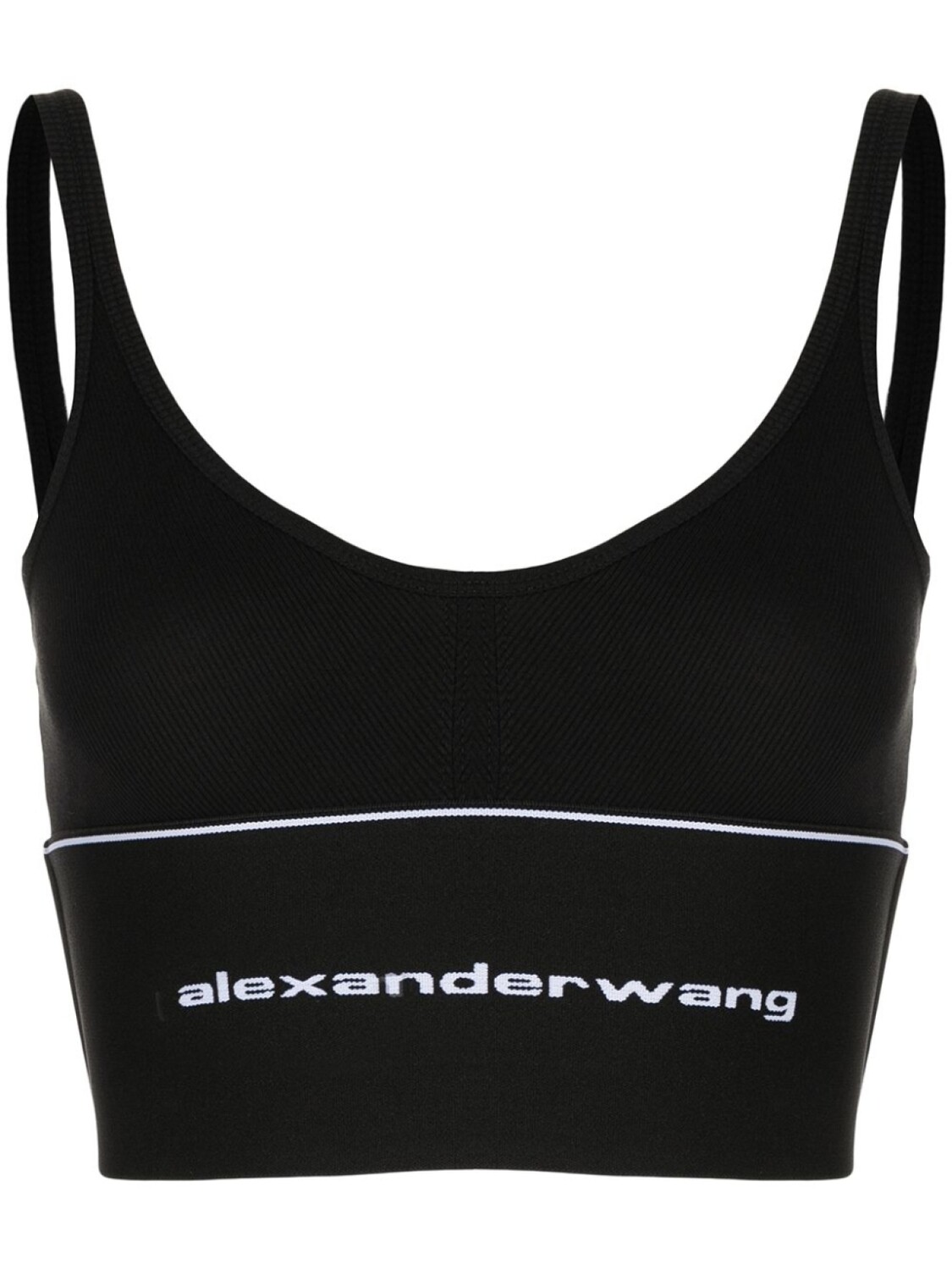 

Alexander Wang бюстгальтер с логотипом, черный