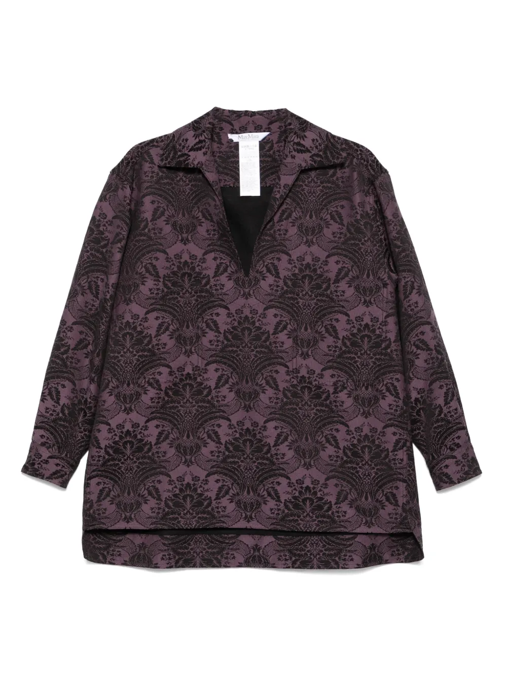 

Жаккардовая блузка MAX MARA, фиолетовый