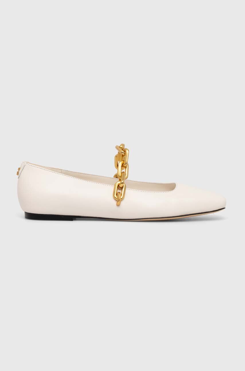 

Кожаные балетки Guess LEVY, бежевый