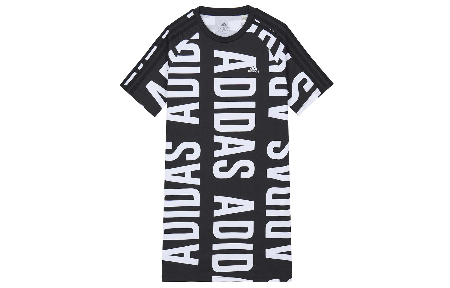 

Платье с короткими рукавами женское черное Adidas