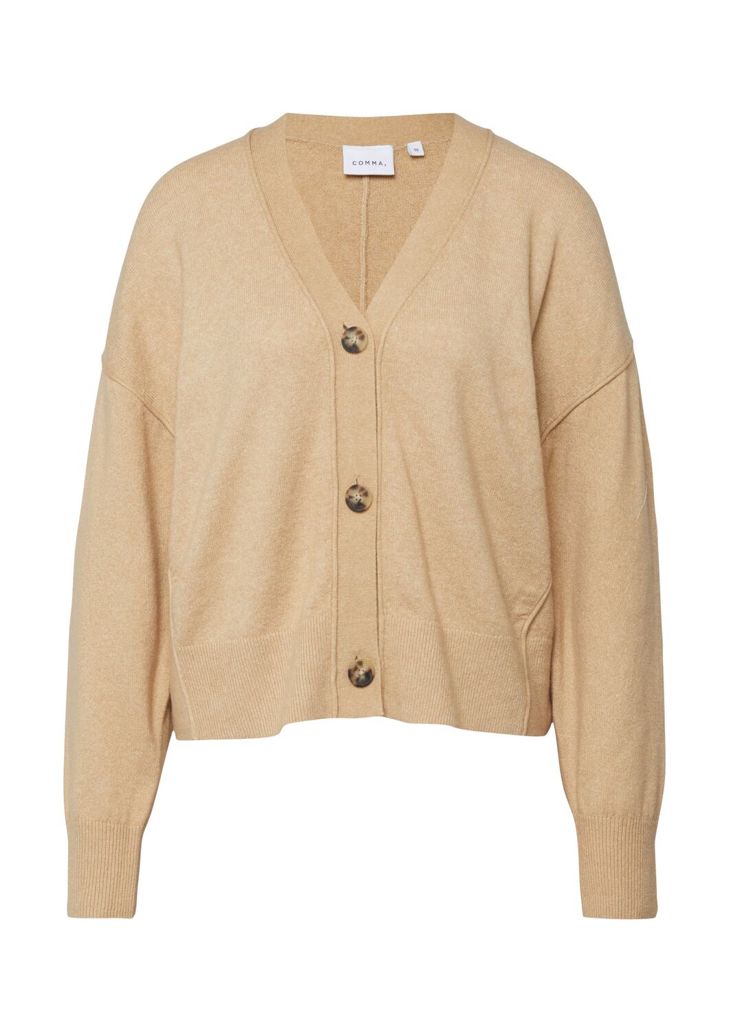 

COMMA Кардиган из трикотажа в песочном цвете